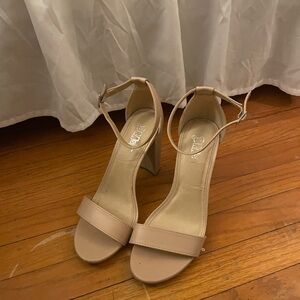 Brash Nude Ankle Strap Heels